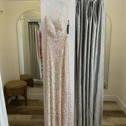 New Blush Sequin Dress Size 6