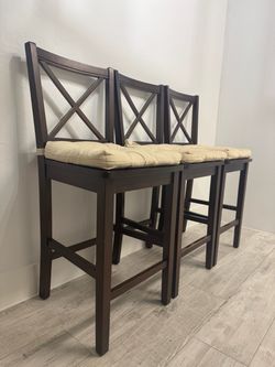 3 High Chairs / Bar Stools - Lightly Used - Great for Island or High Top Table