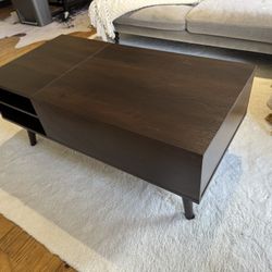 Wooden Coffee Table With Storage