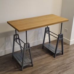 OSHOME Adjustable Height 47.5-in Gray Modern/Contemporary Standing Desk