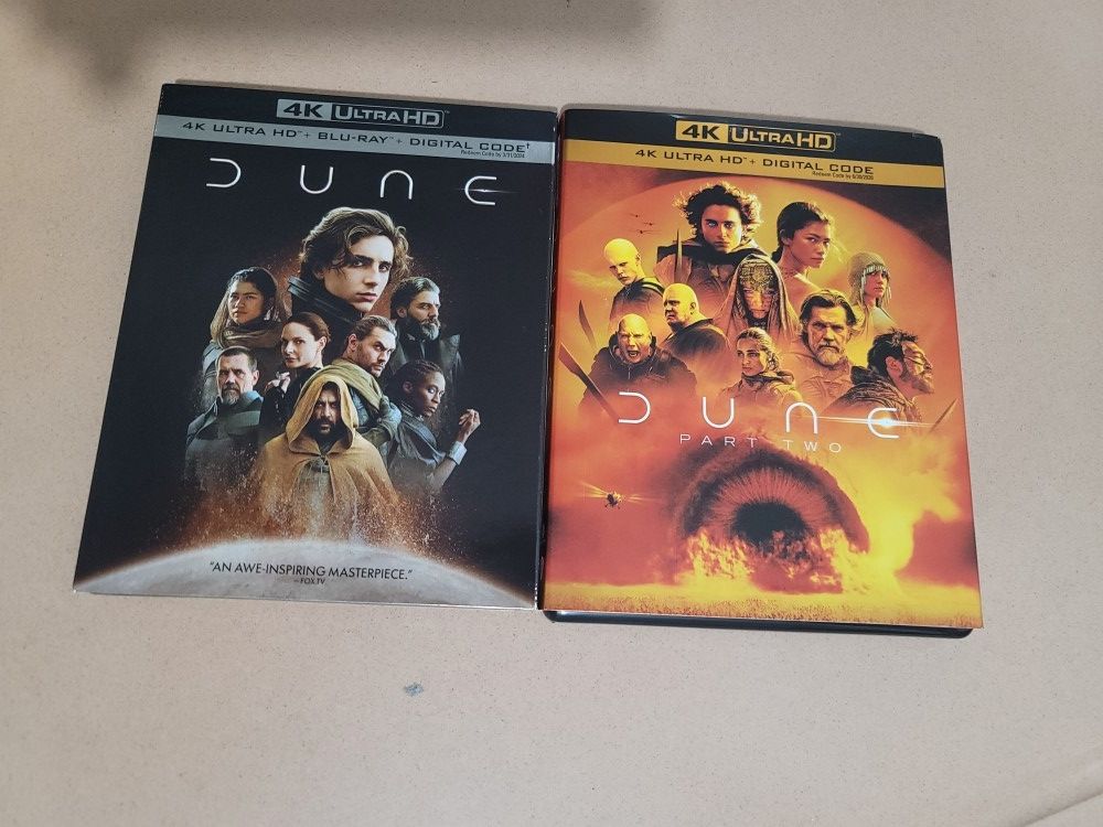 Dune Movie 4k Blu Ray Bundle
