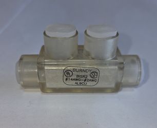 Insulated in-line splice/reducer connector.