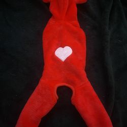 Dog valentines day costume, xsmall
