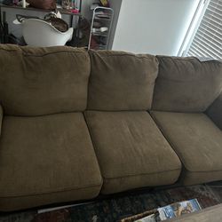 Brown Fabric Couch
