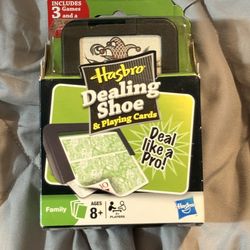 New Hasbro Dealing Shoe & Playing Cards