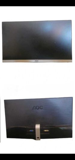 AOC 27in Monitor 1080p  With Cords( Ethernet, 2x Hdmi, VGA, DVI)