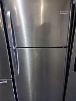 Frigidaire gallery stainless steel top and bottom apartment size fridge fully functional