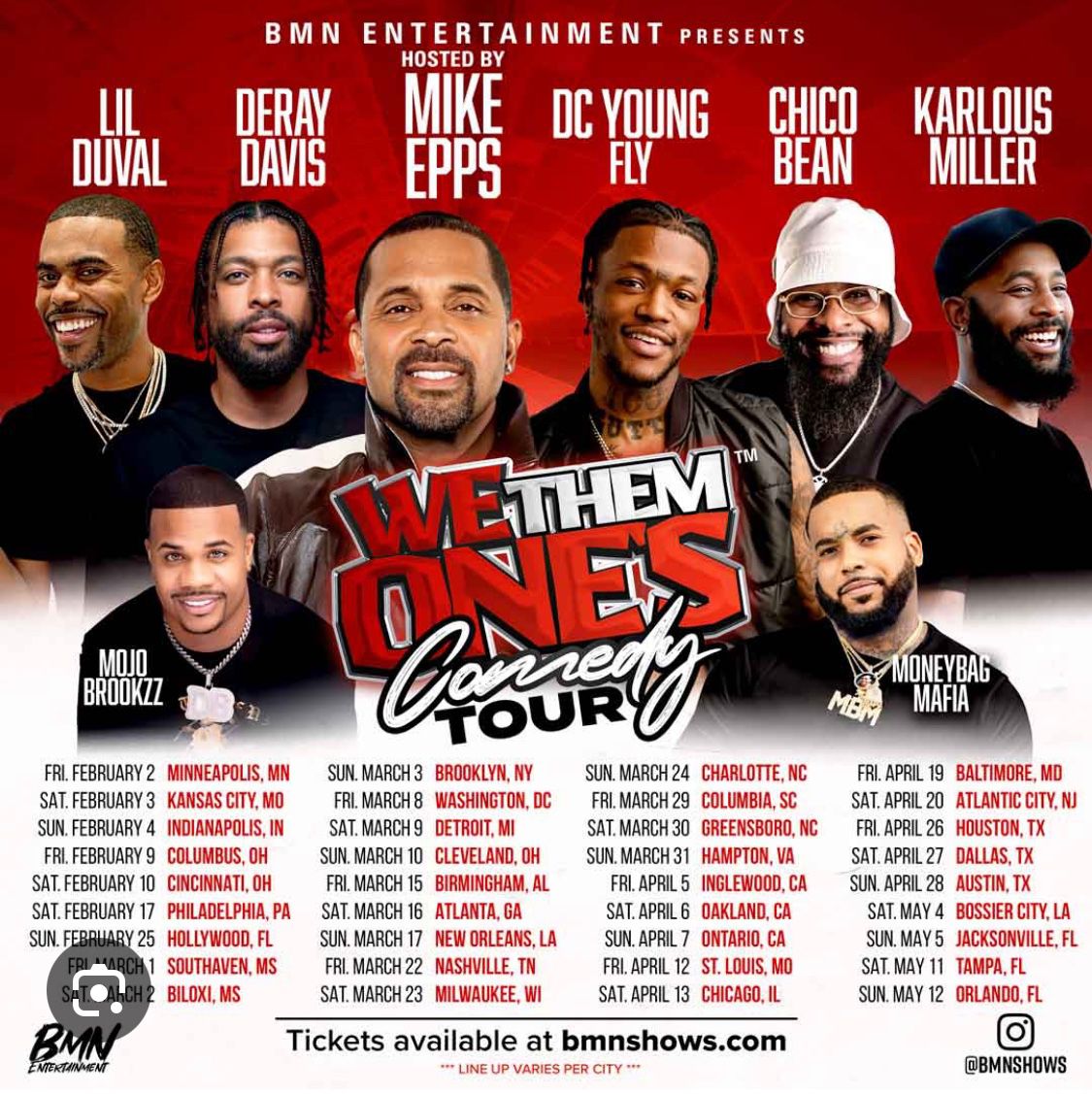 We Them Ones Comedy Tour Row 8 Seat 10 ONLY ONE SEAT