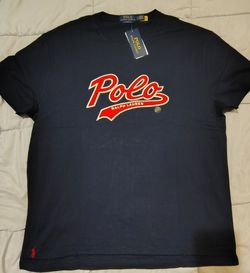 Polo Ralph Lauren Varsity Logo T Shirt Size Large Classic Fit NWT