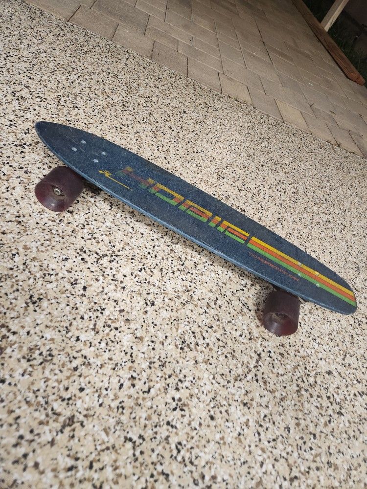 Hobbie Competition Skateboard Vintage Retro Cruiser Blue Deck