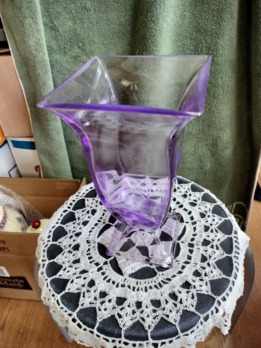Vase Purple Shade Glass