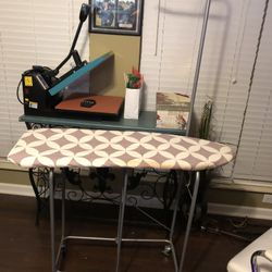 Collapsible Standing Ironing Board With Hanger Hook