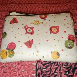 Authentic Coach Wristlet Wallet 