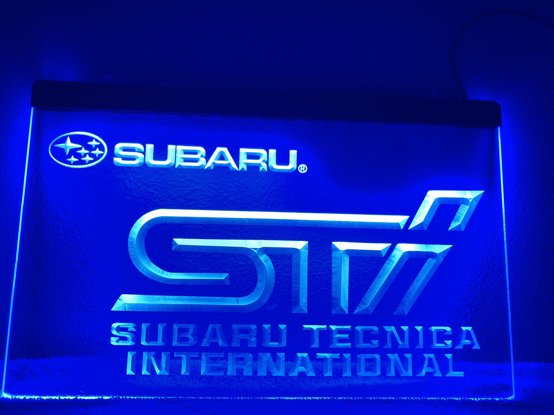 Subaru STI Lighted Sign (8”x12”)