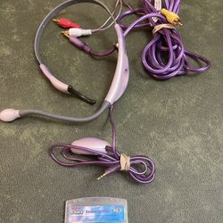 Vintage TAKARA E-KARA Karaoke headset, tv plug-ins, and song cartridge