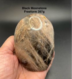 Black Moonstone Stone from Madagascar 397g