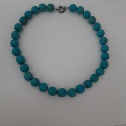 NATURAL STONES TURQUOISE COLOR NECKLACE 