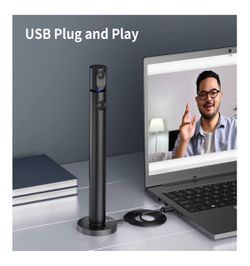 New CZUR Halo X Pro Dual Webcam for PC, 1080P Web Camera with Microphone, USB Camera for Computer, 90° View, Plug & Play, Compatible with Windows&Mac,