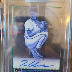 Tom Glavine Autographed Leaf Proset Pure (Best Offer)