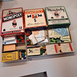 Vintage Monopoly Games Lot