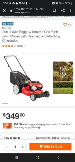 21in Troy Bilt 140cc Mower
