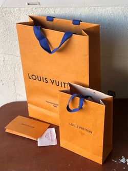 ¡Like NEW! Lot Of 3 Authntic_LOUISVUITTONShopping TotePaper Bags And_Card Envelope!?¡