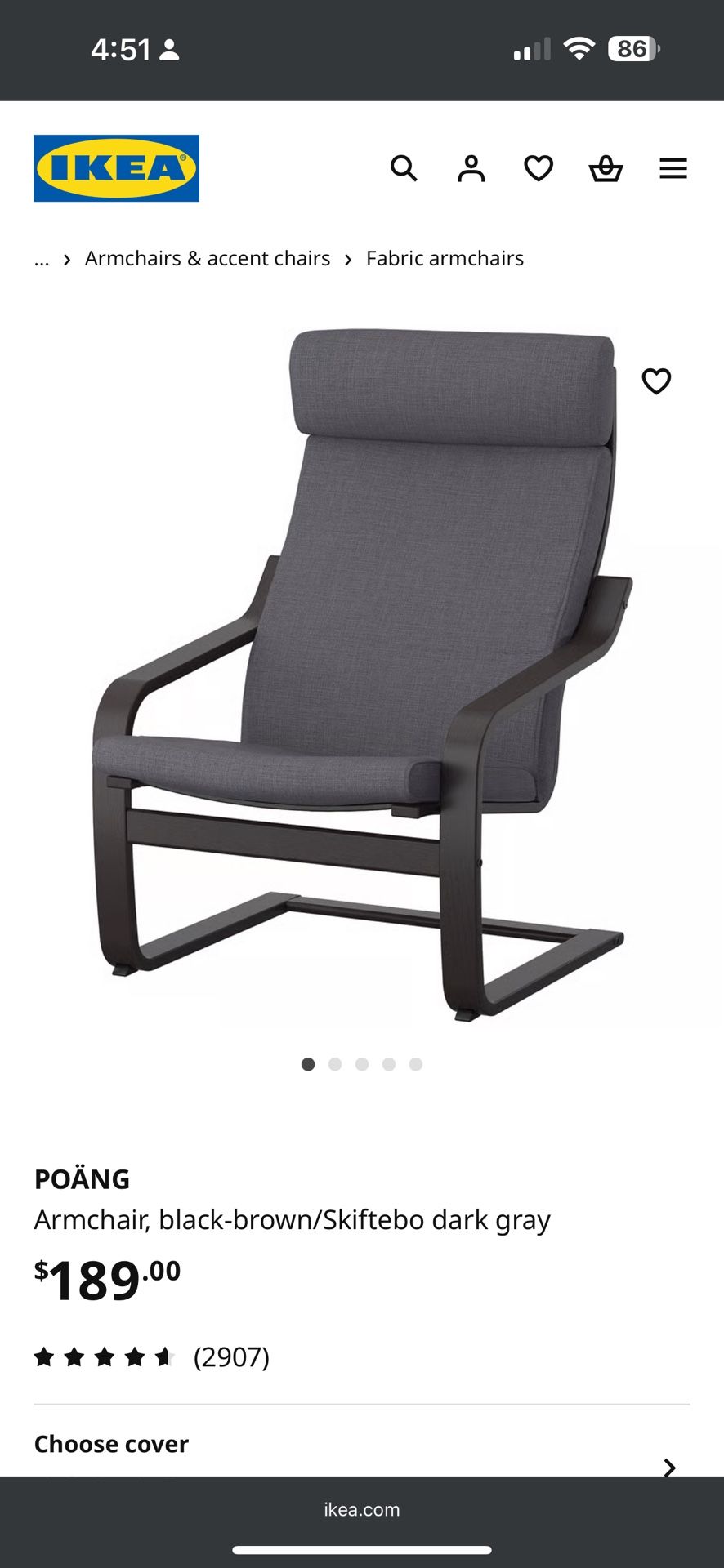 Ikea - POANG - Armchair - Excellent Condition