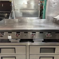 60” Gas Griddle flat top grill WOLF AGM60-101 1” plate commercial manual controls Don’t Miss This!!