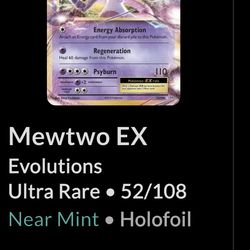 Pokemon Mewtwo EX RAW