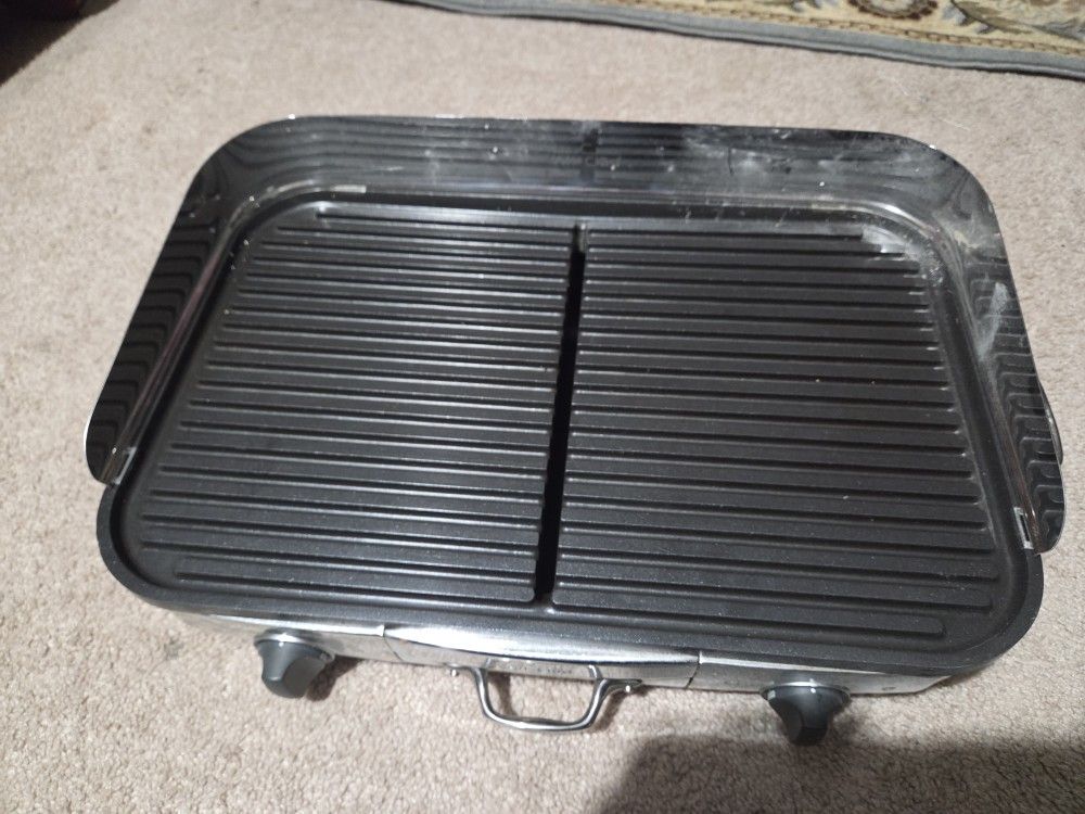 ll-Clad Electric Indoor Grill # 6411 Large Nonstick Grilling 20x13 