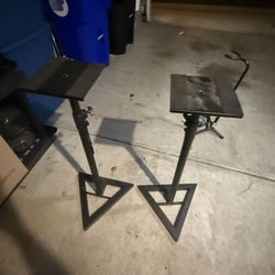 Speaker Stands (Pair) – Adjustable Studio Monitor Stands