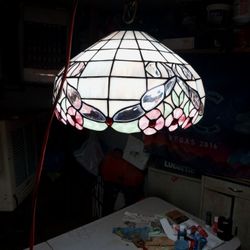 Hanging Stained Glass Lamp