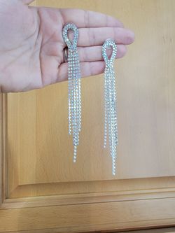 AB Iridescent Dangle Earrings 