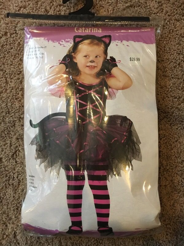 3t-4t Katarina cat girl toddler Halloween costume, used once.