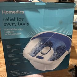 Homedics Bubble Bliss Elite Footbath with Heat Boost