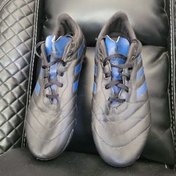 Adidas blue Soccer Cleats