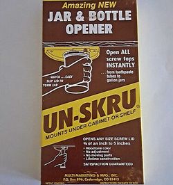 UN-SKRU Under Cabinet Jar Lid Bottle Opener Vintage