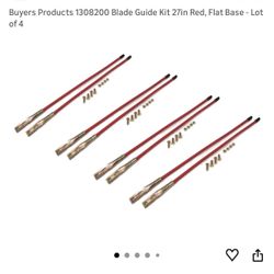 Five twin packs plow guides