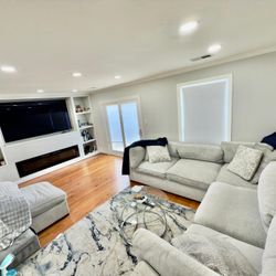 Grey Fabric Sofa 