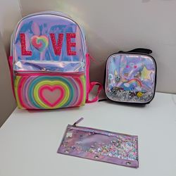 All for Only 20 dollars (all paid 90 dollars).
All Children Place like New and great quality!!
Backpack + lunch bag + pencil case!
Great deal!!