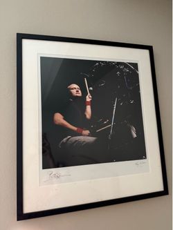 Phil Collins Signed Photograph by Terry O'Neill