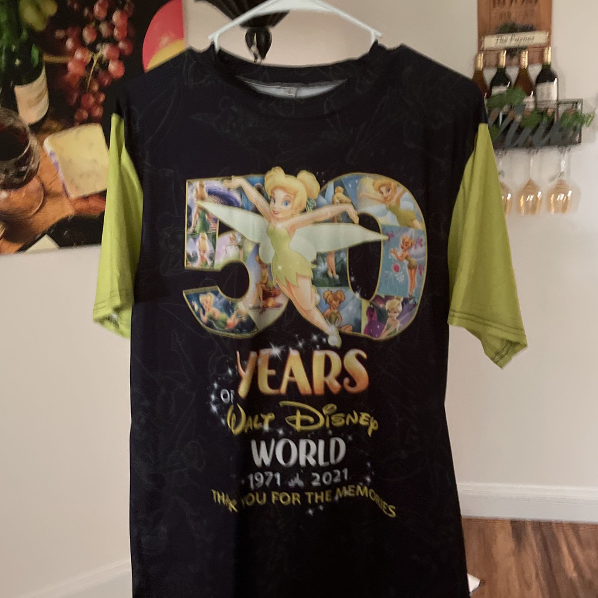 Celebrate Disney’s 50th Anniversary With A Shirt With Tinkerbell !