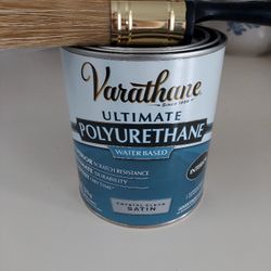 Varathane Ultimate Polyurethane & Specialized Brush –Both Brand New