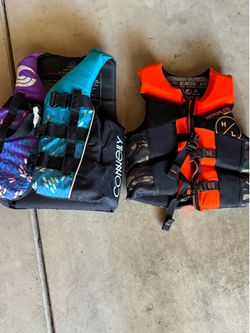 Youth and Adult small life jackets vests