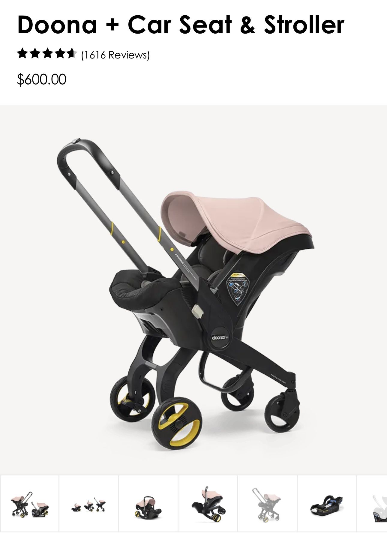 New Doona Stroller With Base And Leather Cover