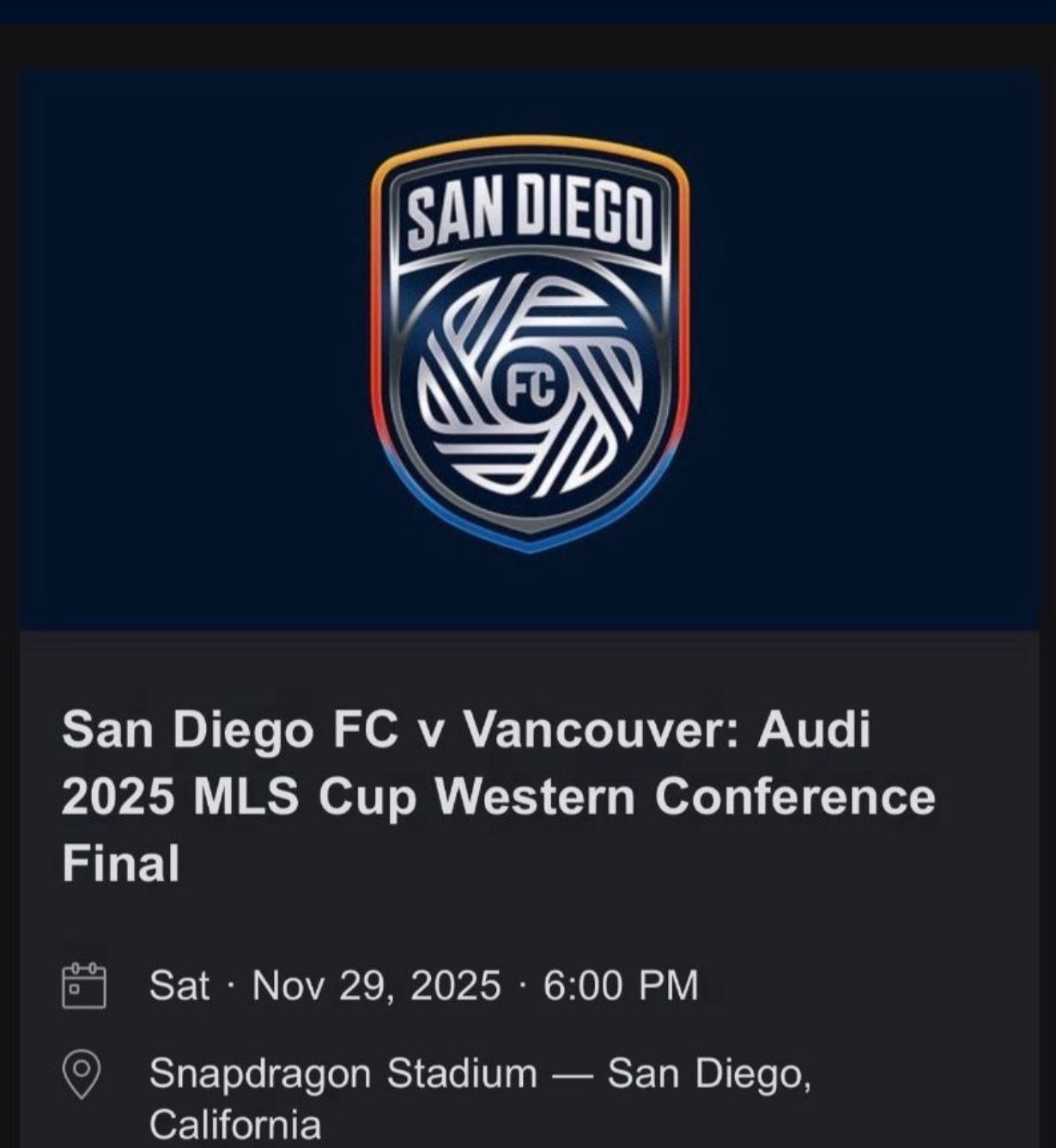 San Diego FC v Vancouver