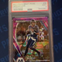 2021 PANINI PRIZM DRAFT PICKS #33 JORDAN LOVE PURPLE ICE