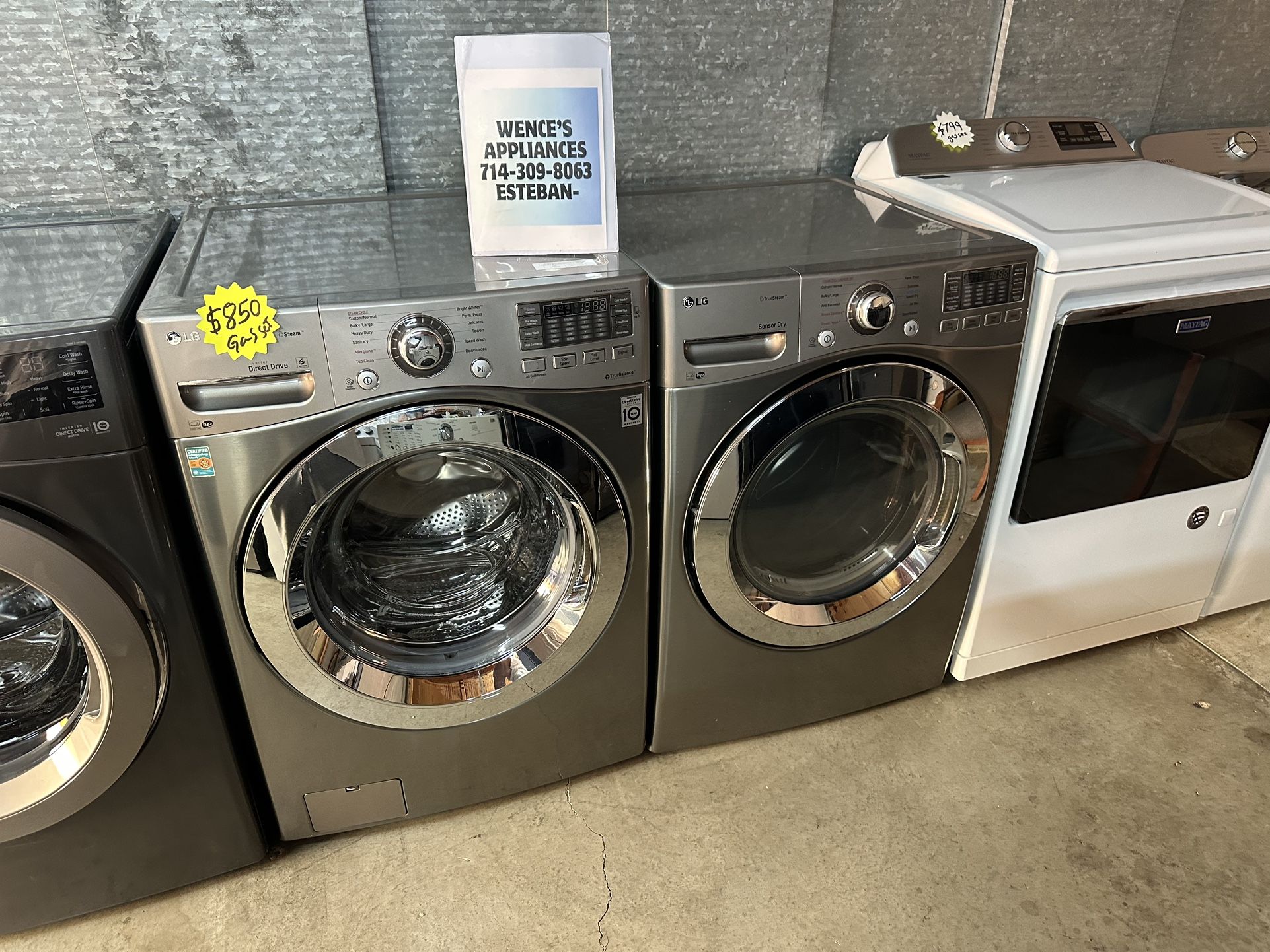 LG Washer And Gas Dryer Set