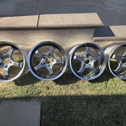 Desmond Longchamps RARE JDM wheels 17x7 +35 and 17x8 +35 PCD 5 x 114.3 Nissan S13 S14 S15