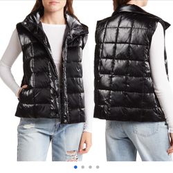 Elodie Women’s Black Quilted Vest Size XS